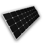 110W SunPower Flexible Solar Panels , Black Semi Flexible Solar Panel For Boat