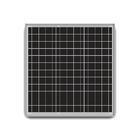 12V 80W Polycrystalline Silicon Solar Panel Wind Resistance With White Back Sheet