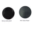 PET Laminating Mini Solar Panels 1w 5v Custom Circular / Round Shape IP67 Rated Cables