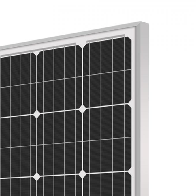 50W 12V Solar Panel Easy Cleaning , Roof Mounted Poly Crystalline Solar Panel