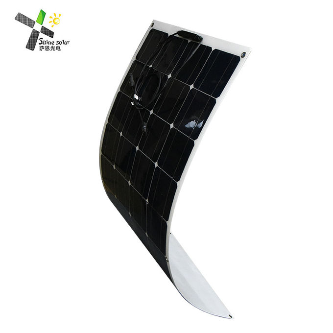 Portable 110W Mono Cell Solar Panel , Durable Semi Flexible Solar Panel