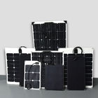 UV Resistant 18W Mono Solar Panels Black Surface With Self Cleaning Capacity