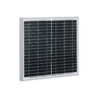Anti - Reflective Solar Panels 12V 20W High Transmission Tempered Glass Front Glass