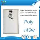 140Wp 10.2Kg Polycrystalline Solar Panels 100 Watt For Street Light System