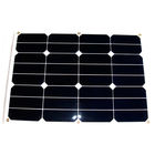 Bendable Flexible PV Solar Panels , 30W 18V Black Flexible Solar Panel