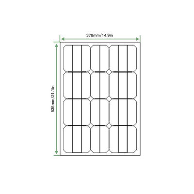 35W 12V Black Flexible Solar Panel, Ultrathin Ultra Lightweight, PERC Mono Solar Cells, for Campers, RVs, Boats,Cam