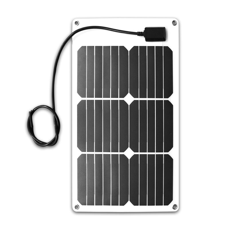 Photovoltaic ETFE Flexible Solar Panels 18W With White Surface And Junction