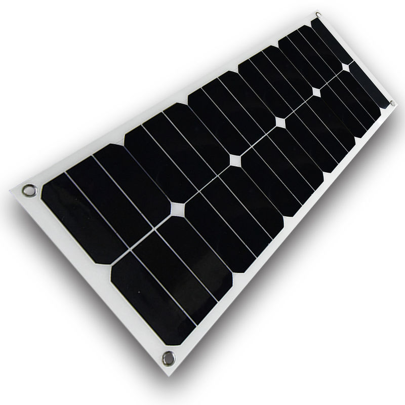 UV Protection Flexible Marine Solar Panels Black Back Sheet 3% Output Power Tolerance