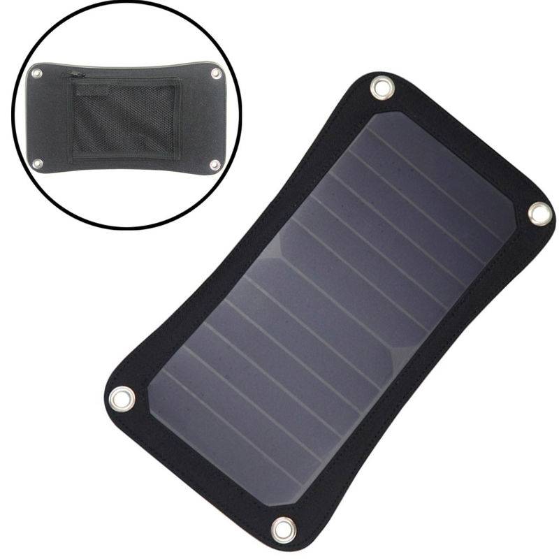 Portable Solar Phone Battery Charger 5W 5V USB Output For Mobile Phone Charging