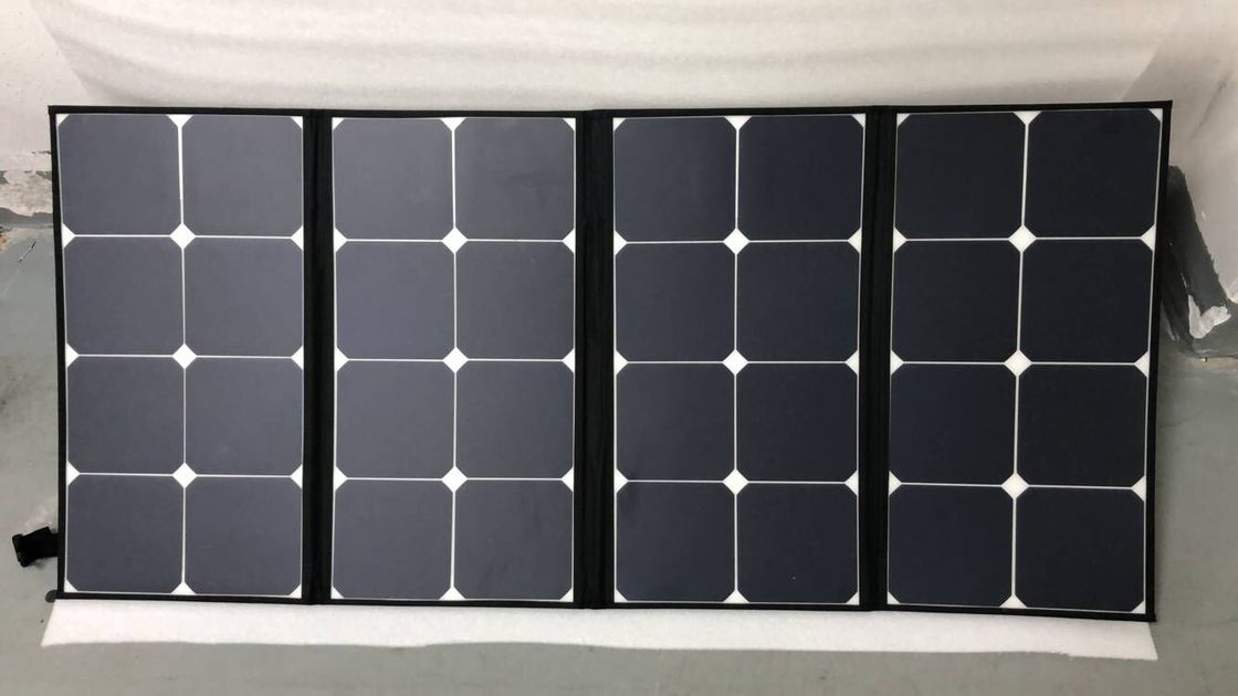 Light Weight SunPower Folding Solar Panels 100 Watt Easy Carry For Camping
