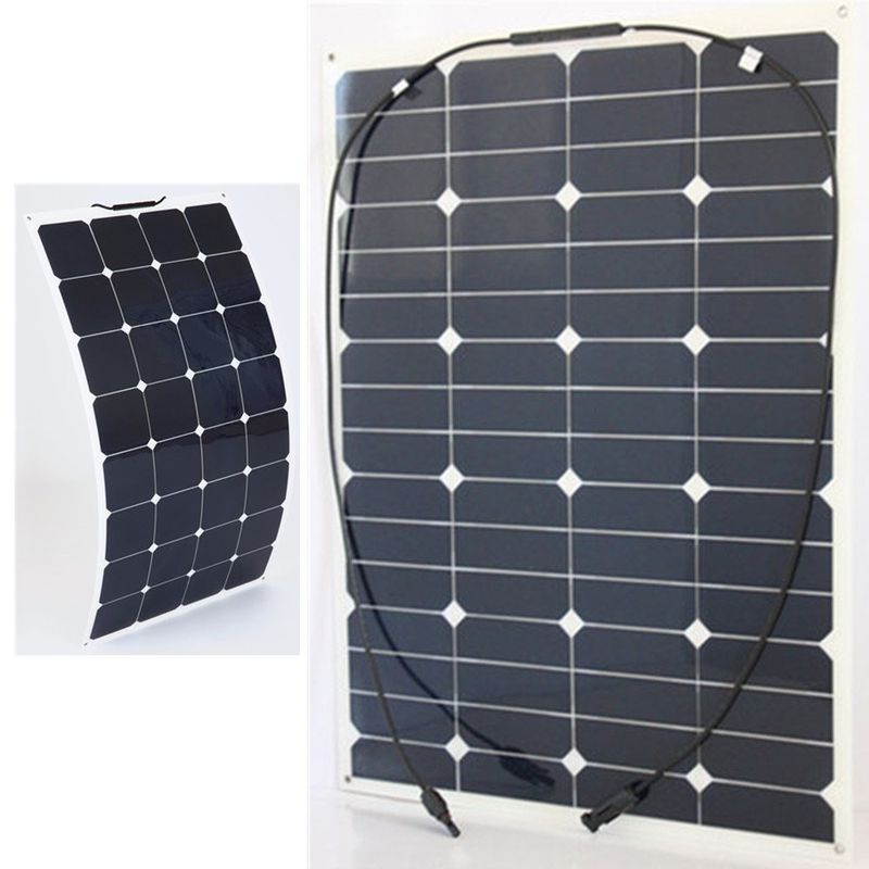 22% Efficiency Flexible PV Solar Panels 60 Watt Optional Frame Colour