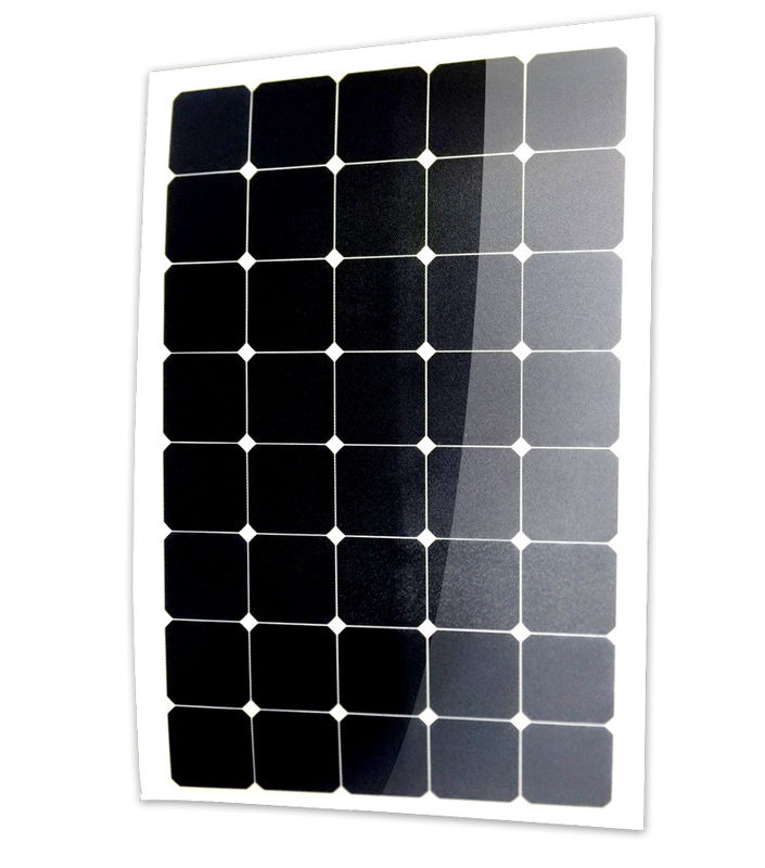 100 Watt Flexible PV Panels , Amorphous Thin Flexible Solar Panels Anti Corrosion