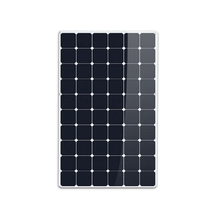 Sunpower ETFE Flexible Solar Panels 60 Cells 125X125 200 Watt IP67 With Diodes