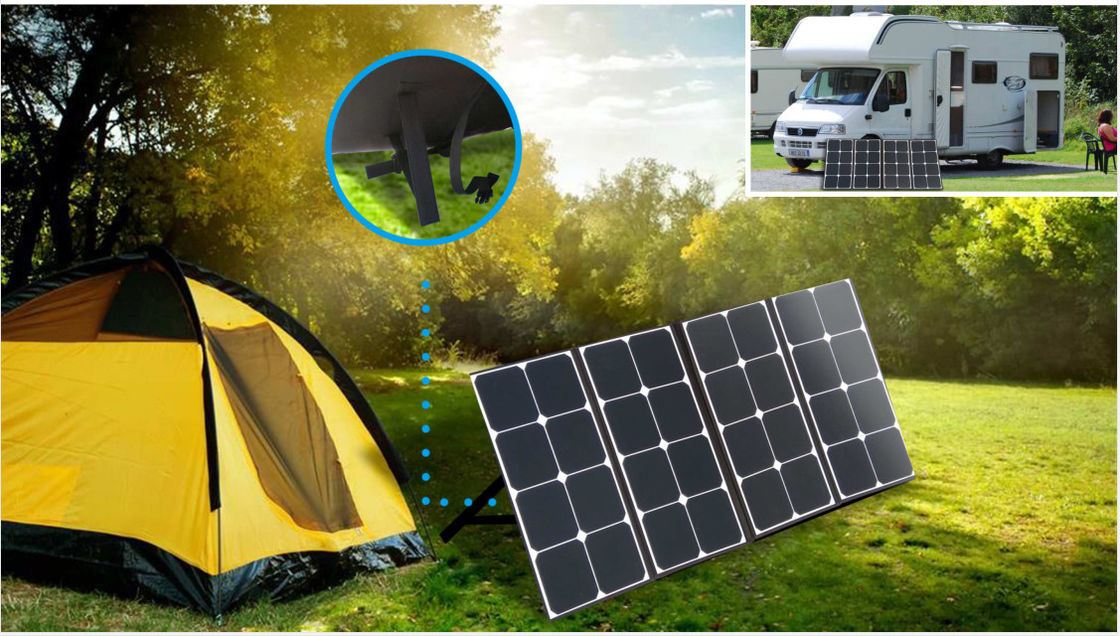 IP67 Foldable Solar Charger , Fold Up Solar Panels PV Modules 18v 32 Cells 110w