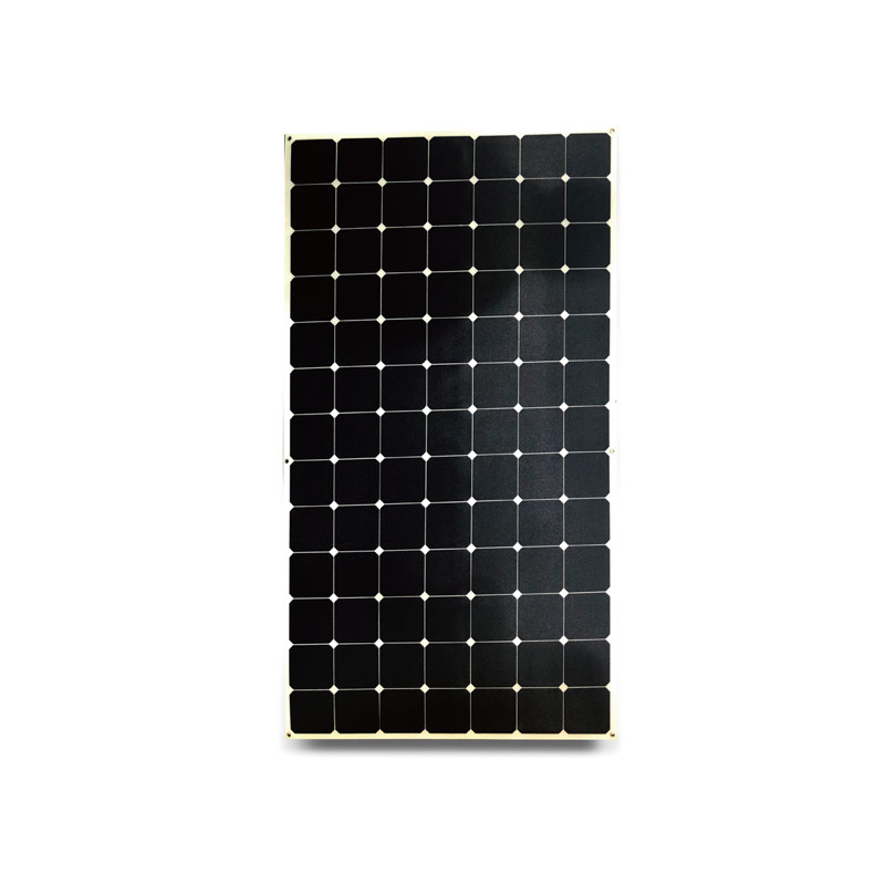 Black color PET ETFE 24v 36v 48v sunpower flexible solar panel 300w